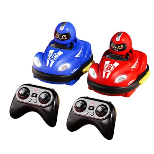 Amagogo RC-Cartoon-Autospielzeug für Jungen, Rennautospielzeug, Robustes Renn-Kampfautospielzeug, RC-Auswurfauto für Erwachsene und Kinder, Neujahrsgeschenke, 2-teiliges Geschenkpaket von Amagogo