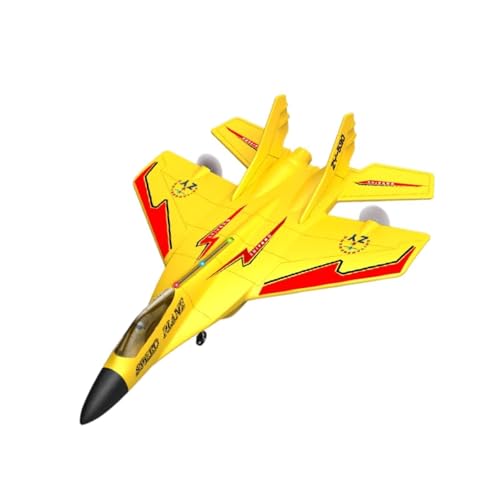Amagogo RC Glider Flugzeug vielseitiger Goodie Bag Stuffers Leichtes Geschenk Einfach zu kontrollieren für Kinder Fliegende Spielzeug Fliegermodell Flugzeug, Gelb von Amagogo