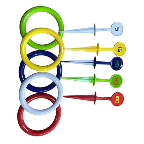 Amagogo Ringe-Wurfspiel-Set für Kinder, Wurf- und Aktivspiel-Set, Hand-Augen-Koordination, 5 Wurfringe, Puzzle-Spielzeug für den Strand im Innenbereich Amagogo Ringe-Wurfspiel-Set für Kinder, Wurf- und Aktivspiel-Set, Hand-Augen-Koordination, 5 Wurfringe, Puzzle-Spielzeug für den Strand im Innenbereich von Amagogo