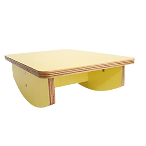 Amagogo Rocker Board Lernspielzeug Sensorisches Training Schaukelbrett Pädagogisches Balance Board für Spielübungen beim Indoor-Training, GELB von Amagogo