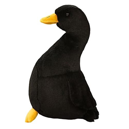 Amagogo Säuglings Plüsch Stofftier Schlafzimmer Feiertags Party Nette Weiche Simulations Tier Enten Puppen Dekor Bequemen Sch, 40cm Schwarz von Amagogo