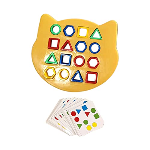 Amagogo Shape Matching Board Entwickeln Feinmotorik Sortierblöcke Lernspielzeug Buntes Kreatives Geschenk für Kinder Jungen Mädchen, 1 Spieler von Amagogo