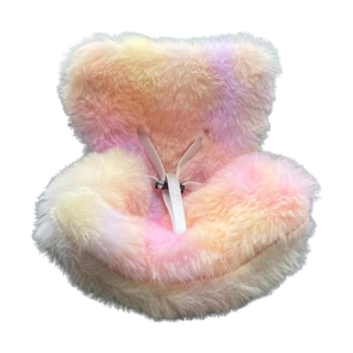 Amagogo Sicherer Autositz für Puppen, Mini-Puppenautositz, Puppenzubehör für Sammler, modisches, süßes Dekokissen mit Autolüftungsornament, Rosa von Amagogo