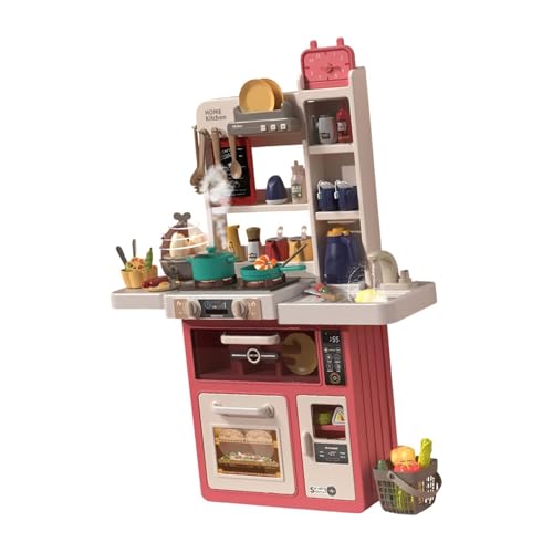 Amagogo Spielküchen-Set für Kinder, Simulations-Küchengeschirr-Set, Kochzubehör, Küchen-Spielset für Kinder, Jungen, Rose 63st Amagogo Spielküchen-Set für Kinder, Simulations-Küchengeschirr-Set, Kochzubehör, Küchen-Spielset für Kinder, Jungen, Rose 63st von Amagogo