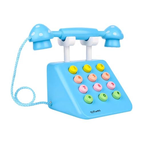 Amagogo Telefonspielzeug, simuliertes Schreibtischtelefon, Sprachentwicklung, Hand-Auge-Koordination, Baby-Telefonspielzeug, Telefonspielzeug für Jungen, Amagogo Telefonspielzeug, simuliertes Schreibtischtelefon, Sprachentwicklung, Hand-Auge-Koordination, Baby-Telefonspielzeug, Telefonspielzeug für Jungen, von Amagogo