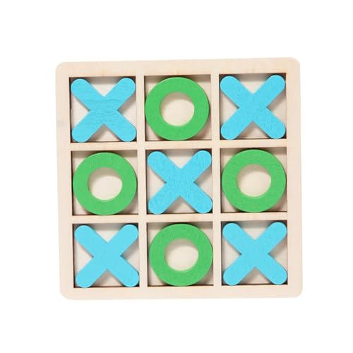 Amagogo Tic TAC Toe Brettspiele Brain Teaser Puzzles Unterhaltung für Jungen Mädchen Couchtisch Dekor Lernspielzeug, hellblau grün von Amagogo