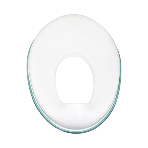 Amagogo Toilettensitz, mit Spritzer, passend für runde und ovale Toiletten, rutschfester Toilettentrainer, Grün von Amagogo