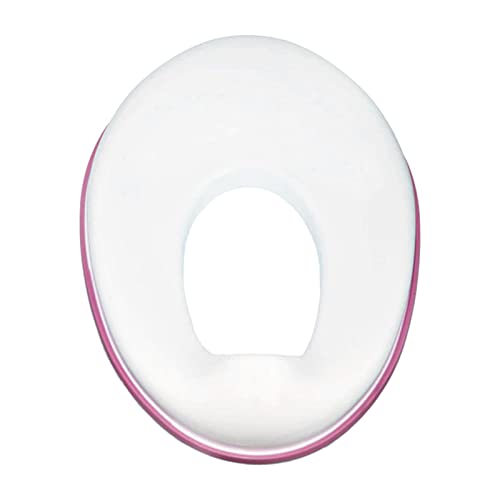 Amagogo Toilettensitz, mit Spritzer, passend für runde und ovale Toiletten, rutschfester Toilettentrainer, rot von Amagogo