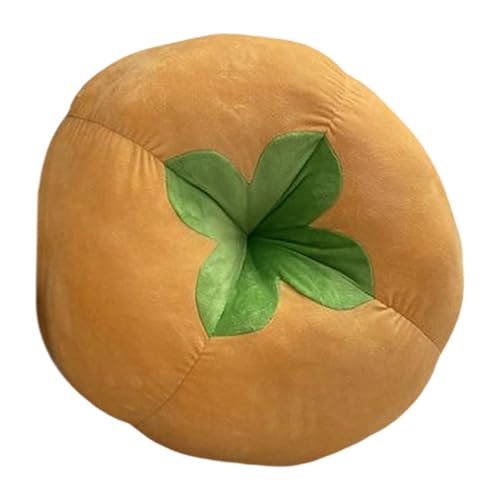 Amagogo Tomatenförmiges Kissen, Bodenkissen, Sitzkissen, Kinderzimmerdekoration, Plüschtier, kreatives Kissen für Jungen, Mädchen, Erwachsene, Gelb von Amagogo