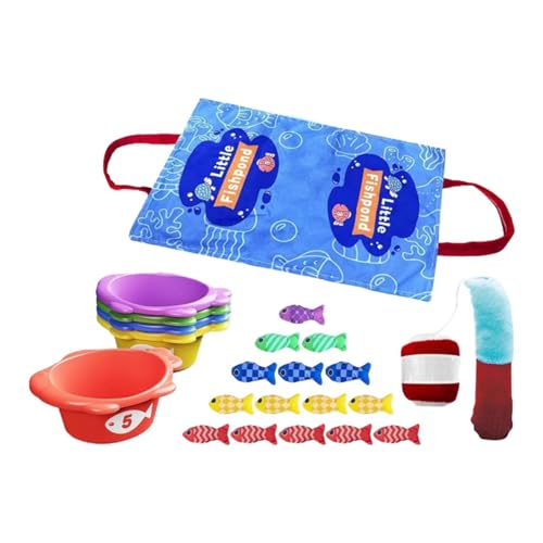 Amagogo Tuch-Fshing-Spiel, Baby-Angelspielzeug mit Stapelbechern, Zahlenzählform, Lernen für Jungen, Mädchen, Kinder, Geburtstagsgeschenk Amagogo Tuch-Fshing-Spiel, Baby-Angelspielzeug mit Stapelbechern, Zahlenzählform, Lernen für Jungen, Mädchen, Kinder, Geburtstagsgeschenk von Amagogo