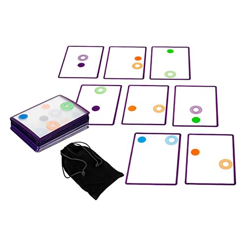 Amagogo Überlappungskarten-Swish-Spielzeugset - Kreatives Denkspiel für Kinder, Schwarz Lila von Amagogo