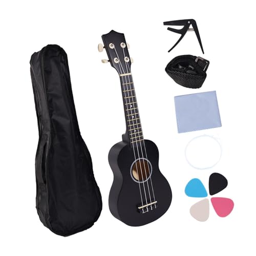 Amagogo Ukulele für Anfänger 4 String Mini Kinder Ukulele Gitarre Sensorische Entwicklungsspielzeug Musical Instrument Spielzeug für Kindergeschenk , Schwarz von Amagogo