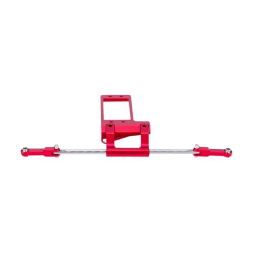 Amagogo Vollhydraulische Lenkzylinder mit BTA Servo Mount Kit RC Crawler Car Upgrade Kit RC Crawler DIY Teile für 1/10 RC -Autos, Rot von Amagogo