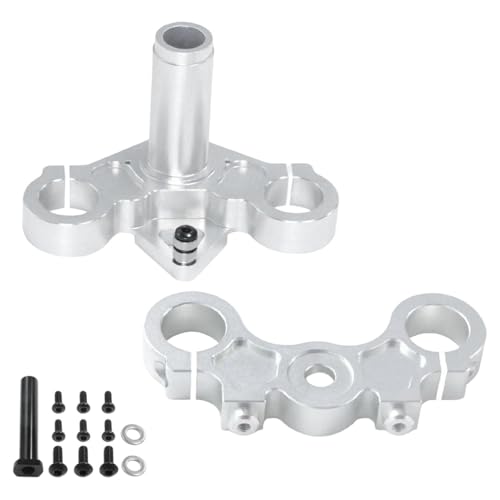 Amagogo Vordere Stoßdämpfer Fixed Dreieck Platte RC Upgrades Zubehör Vorderradaufhängung Fixierte Klemme für 1/4 -, Silber von Amagogo