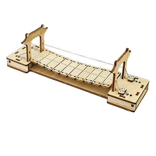 Amagogo Wissenschaftliches Experiment Spielzeug DIY Eisen Kettenbrücke Modell handmontiert aus Holz für Kinder von Amagogo