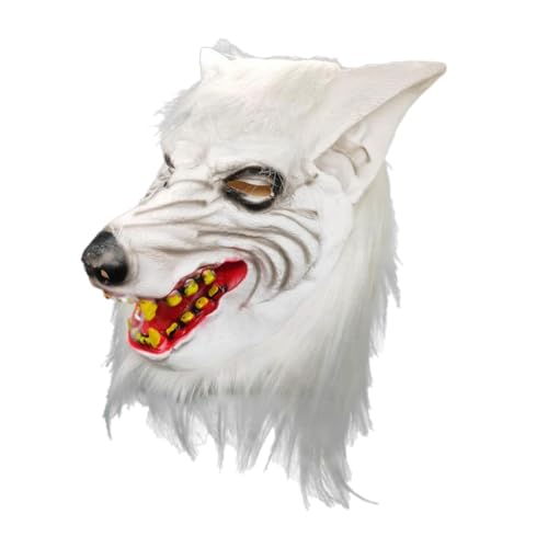 Amagogo Wolfsmaske für Halloween-Kostüme, Horror-Kopfbedeckung für Nachtclub-Mottopartys Amagogo Wolfsmaske für Halloween-Kostüme, Horror-Kopfbedeckung für Nachtclub-Mottopartys von Amagogo