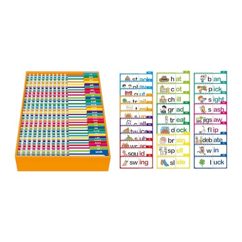 Amagogo Word -Familien Phonics Flash -Karten für ab 5+ mehr liefert Bildungslesen und Reim -Flip -Bücher für Wortschatzgebäude Amagogo Word -Familien Phonics Flash -Karten für ab 5+ mehr liefert Bildungslesen und Reim -Flip -Bücher für Wortschatzgebäude von Amagogo