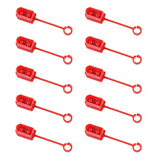 Amagogo XT60 Männlich Weiblich Stecker Staubkappe Schutzschale Anti Gummi Terminal für RC Flugzeuge, Rot von Amagogo