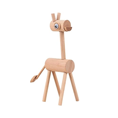 DIY-Tierspielzeug aus Holz, frühes Lernen im Vorschulalter, Tierfiguren, Lernspielzeug, Holzhandwerk für Kinder, Giraffe von Amagogo