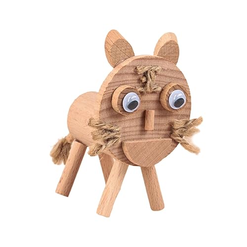 DIY-Tierspielzeug aus Holz, frühes Lernen im Vorschulalter, Tierfiguren, Lernspielzeug, Holzhandwerk für Kinder, Tiger von Amagogo