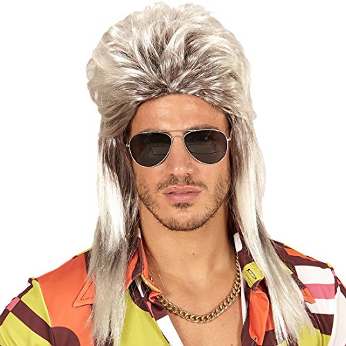 Amakando 80er Jahre Herrenperücke - blond - Assi Proll Perücke für Herren vorne kurz hinten lang New Kids Faschingsperücke Bad Taste Kostüm Zubehör Rocker Vokuhila Perücke Amakando 80er Jahre Herrenperücke - blond - Assi Proll Perücke für Herren vorne kurz hinten lang New Kids Faschingsperücke Bad Taste Kostüm Zubehör Rocker Vokuhila Perücke von Amakando