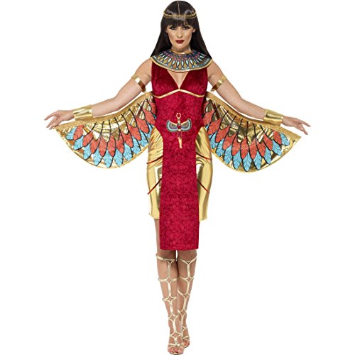 Amakando Ägyptische Göttin Kostüm - M (38/40) - Göttinnenkostüm Damen Ägypterin Kostüm Cleopatra Outfit weibliche Gottheit Faschingskostüm Antike Isis Damenkostüm von Amakando