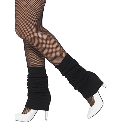 Amakando Beinwärmer Aerobic Stulpen 80er Jahre schwarz Legwarmers Ballett Beinstulpen Achtziger Faschingskostüm Accessoire Tanzstulpen Kostümzubehör von Amakando