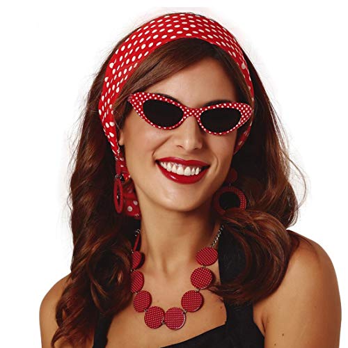 Amakando Bezauberndes Rockabella Kostüm-Set für Frauen/Rot-Weiß/Rockabilly Outfit Rock'n'Roll/Wie geschaffen zu Fasching & Kostümfest Amakando Bezauberndes Rockabella Kostüm-Set für Frauen/Rot-Weiß/Rockabilly Outfit Rock'n'Roll/Wie geschaffen zu Fasching & Kostümfest von Amakando