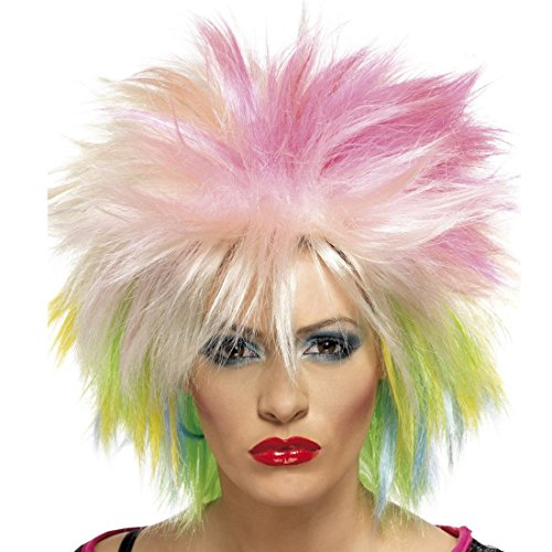 Amakando Bunte Damen Punkperücke - neon - Punk Damenperücke Punker Karnevalsperücke Punkfrisur Faschingsperücke Regenbogenperücke 80er Jahre Perücke Amakando Bunte Damen Punkperücke - neon - Punk Damenperücke Punker Karnevalsperücke Punkfrisur Faschingsperücke Regenbogenperücke 80er Jahre Perücke von Amakando