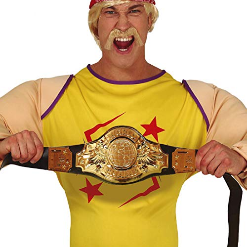 Amakando Cooler Sieger-Gürtel Bester Boxer/Schwarz-Gold/Wrestling Hüftgürtel Gewinner/EIN Blickfang zu Fasching & Kostümfest von Amakando