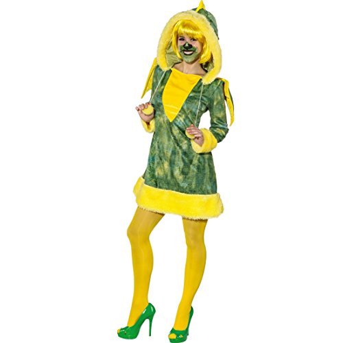 Amakando Damenkostüm Drache - 34/36 (XS/S) - Drachenkostüm Damen Kostüm Straßenkarneval Karnevalskostüm Dinosaurier Tierkostüm Frauen Drachenkostüm Damen von Amakando