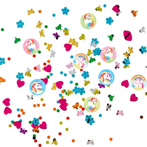 Amakando Dekoration - Geburtstag Mädchen - 34 g Einhorn Konfetti Einhorngeburtstag Accessoires Deko Kindergeburtstag Konfetti Kindergeburtstag Zubehör 34 g Einhorn Konfetti von Amakando