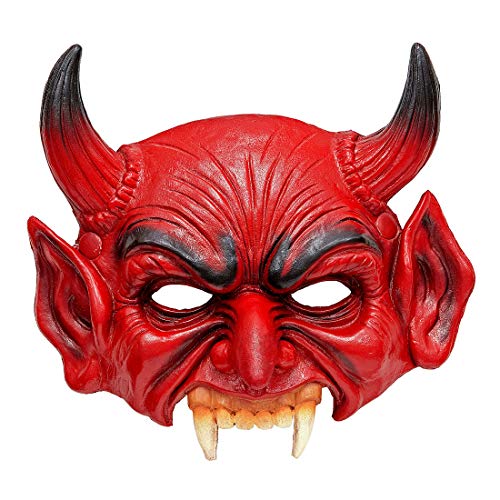 Amakando Diabolische Mephisto-Maske aus Schaumlatex/Rot/Kinnlose Larve Fürst der Finsternis/EIN Blickfang zu Gruselparty & Karneval Amakando Diabolische Mephisto-Maske aus Schaumlatex/Rot/Kinnlose Larve Fürst der Finsternis/EIN Blickfang zu Gruselparty & Karneval von Amakando