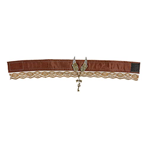 Amakando Edle Halskette Steam Punk/Braun-Gold/Collier viktorianisches Kropfband/Genau richtig zu Fasching & Karneval Amakando Edle Halskette Steam Punk/Braun-Gold/Collier viktorianisches Kropfband/Genau richtig zu Fasching & Karneval von Amakando