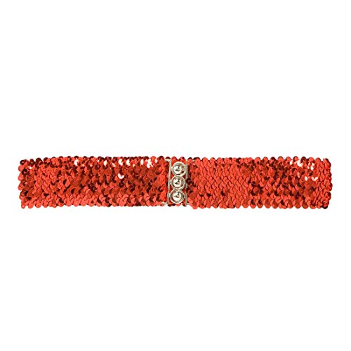 Amakando Elastischer Glitzer-Gürtel passend für viele Kostüme/Rot/Funkelnder Taillen-Gürtel mit Pailletten/Genau richtig zu 70er-Party & Fasching Amakando Elastischer Glitzer-Gürtel passend für viele Kostüme/Rot/Funkelnder Taillen-Gürtel mit Pailletten/Genau richtig zu 70er-Party & Fasching von Amakando