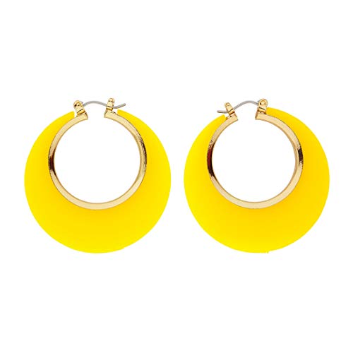 Amakando Eleganter Ohr-Schmuck im Retro-Look 70er / Gelb-Gold/Knallige Ohrringe im Disco Style/Bestens geeignet zu Fasching & Karneval Amakando Eleganter Ohr-Schmuck im Retro-Look 70er / Gelb-Gold/Knallige Ohrringe im Disco Style/Bestens geeignet zu Fasching & Karneval von Amakando