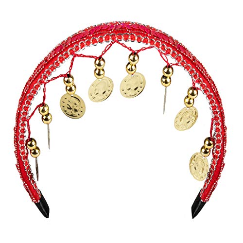 Amakando Elegantes Bauchtänzerin Kostüm-Set/Rot-Gold/Gypsy Outfit Hellseherin/Bestens geeignet zu Fasching & Mottoparty Amakando Elegantes Bauchtänzerin Kostüm-Set/Rot-Gold/Gypsy Outfit Hellseherin/Bestens geeignet zu Fasching & Mottoparty von Amakando