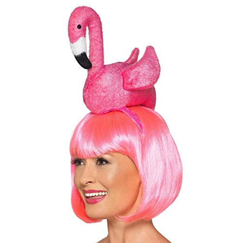 Amakando Extravagante Flamingo-Haarreif für Damen & Herren/Rosa/Haarschmuck Pinker Vogel/Wie geschaffen zu Mottoparty & Karneval von Amakando