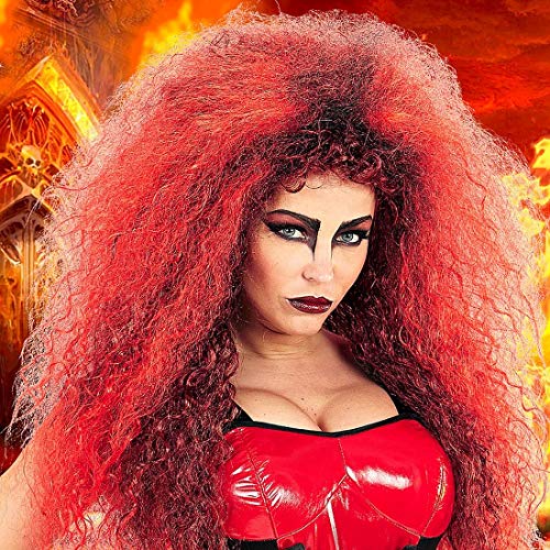 Amakando Extravagante Teufelperücke mit Wilder Mähne/Rot-Schwarz/Damen-Perücke Dämonin mit Langen Haaren/Genau richtig zu Halloween & Fastnacht Amakando Extravagante Teufelperücke mit Wilder Mähne/Rot-Schwarz/Damen-Perücke Dämonin mit Langen Haaren/Genau richtig zu Halloween & Fastnacht von Amakando
