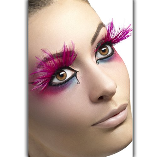 Amakando Falsche Wimpern Karneval - pink - Künstliche Wimpern mit Federn Unechte Wimpern Showgirl Kunstwimpern Wimpernverlängerung Lange Federwimpern Amakando Falsche Wimpern Karneval - pink - Künstliche Wimpern mit Federn Unechte Wimpern Showgirl Kunstwimpern Wimpernverlängerung Lange Federwimpern von Amakando