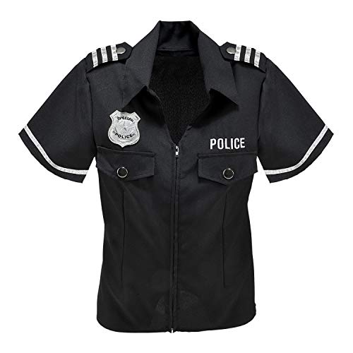 Amakando Figurbetonte Polizei-Uniform für Frauen/Schwarz S/M (34-40) / Damen-Kostüm Politesse & Police Officer/Bestens geeignet zu Mottoparty & Kostümfest von Amakando