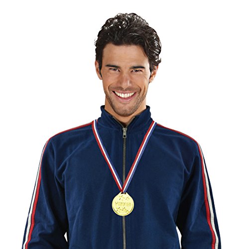 Amakando Goldmedaille Medaille Sieger Siegermedaille Gewinner Abzeichen Sportler Kostüm Zubehör Fan Emblem Amakando Goldmedaille Medaille Sieger Siegermedaille Gewinner Abzeichen Sportler Kostüm Zubehör Fan Emblem von Amakando
