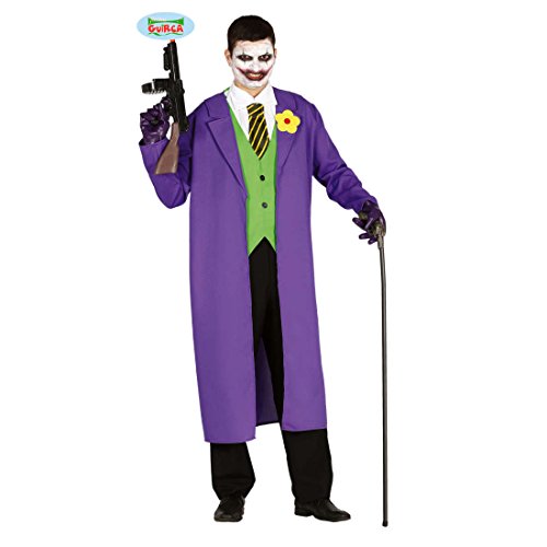 Amakando Killerclown Herrenkostüm - L (52/54) - Clownskostüm Halloween Horrorclown Verkleidung Halloweenkostüm Clown Herren Psycho Harlekin Outfit Joker Kostüm Bösewicht von Amakando