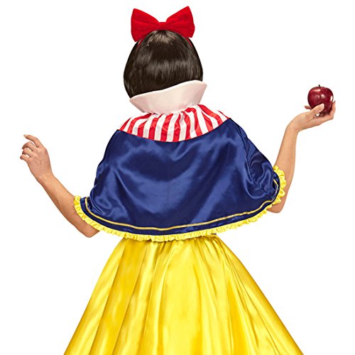 Amakando Märchen Cape zum Kostüm Prinzessin Damenkostüm Zubehör Schneewittchenkostüm Damen Märchenkostüm Snow White Königin Gewand Schneewittchen Umhang und Haarreif von Amakando