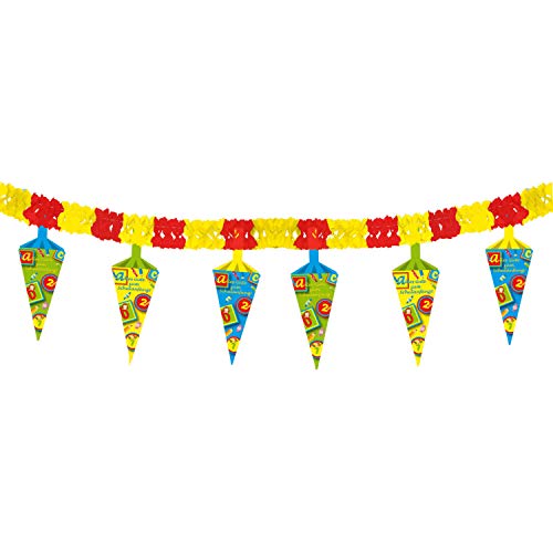 Amakando Niedliche Wimpelgirlande mit Schultüten zum Schulanfang / 4 m/Party-Girlande für Einschulung/EIN Highlight zu Kinderfest & Schulbeginn Amakando Niedliche Wimpelgirlande mit Schultüten zum Schulanfang / 4 m/Party-Girlande für Einschulung/EIN Highlight zu Kinderfest & Schulbeginn von Amakando