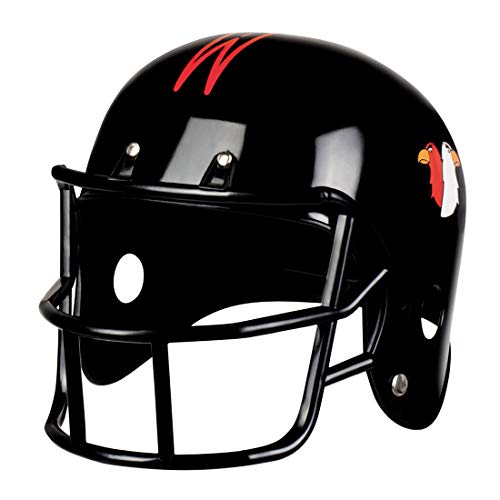 Amakando Origineller Football Sporthelm für Männer/Schwarz/Quaterback Helm als Kopfschutz/Genau richtig zu Karneval & Kostümfest von Amakando