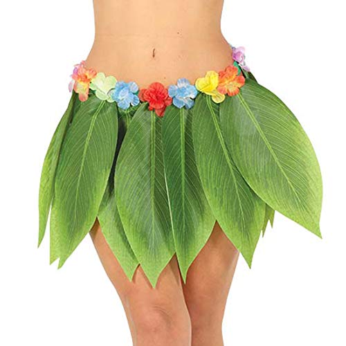 Amakando Origineller Hula-Blätterrock/Grün ca. 38 cm lang/Südsee Röckchen Kostüm-Zubehör/Perfekt geeignet zu Mottoparty & Hawaiiparty von Amakando