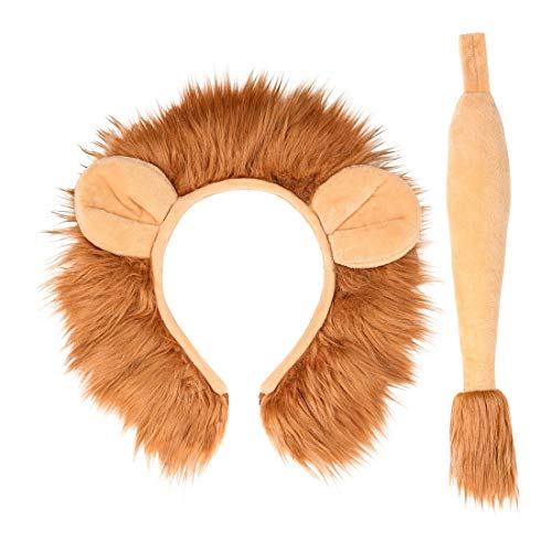 Amakando Originelles Accessoire-Set mit Löwen-Mähne & Löwen-Schwanz/Braun-Beige/Kostüm-Zubehör mit Haarreif und Schweif für Raub- & Wildkatzen/Genau richtig zu Mottoparty & Kostümfest Amakando Originelles Accessoire-Set mit Löwen-Mähne & Löwen-Schwanz/Braun-Beige/Kostüm-Zubehör mit Haarreif und Schweif für Raub- & Wildkatzen/Genau richtig zu Mottoparty & Kostümfest von Amakando
