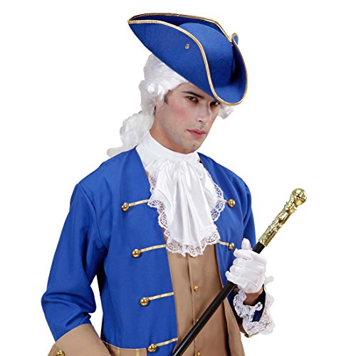 Amakando Piratenhut Dreispitz Offizier Hut blau, Filz Kapitän Kopfbedeckung General Filzhut Piraten Dreispitzhut Seefahrer Faschingshut Amakando Piratenhut Dreispitz Offizier Hut blau, Filz Kapitän Kopfbedeckung General Filzhut Piraten Dreispitzhut Seefahrer Faschingshut von Amakando