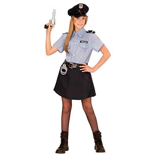 Amakando Polizeikostüm Mädchen Kinder Polizistin Kostüm M 140 cm Polizistinkostüm Uniform Kinderkostüm Politesse Polizistinnenkostüm Polizei Verkleidung von Amakando